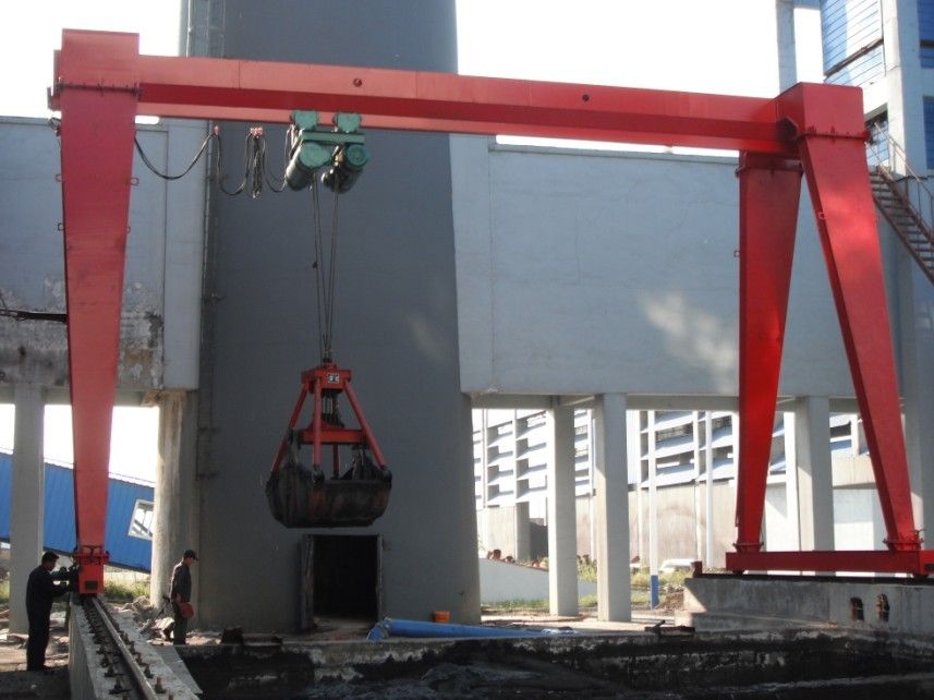 MHZ型電動葫蘆抓斗門式起重機 MHZ type electric hoist grab gantry crane